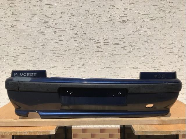 Бампер задній оригінал синій peugeot 406  1999--2004 7410N1