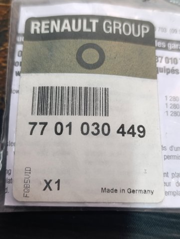 Ущільнююче кільце форсунок інжектора 7701030449 RENAULT