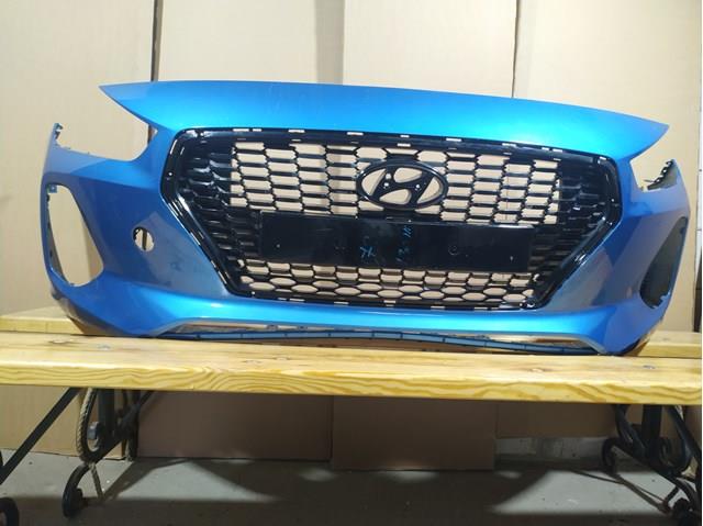 Бампер передний оригинал синий hyundai i30  2016-2022 86511G4000