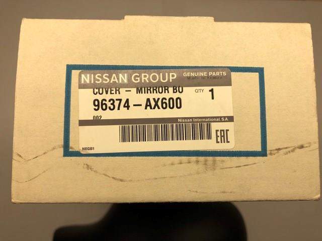 Накладка водійського дзеркала 96374AX600 NISSAN