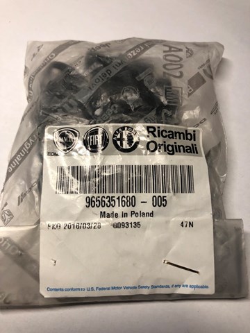 Заглушка системи охолодження 9656351680 FIAT