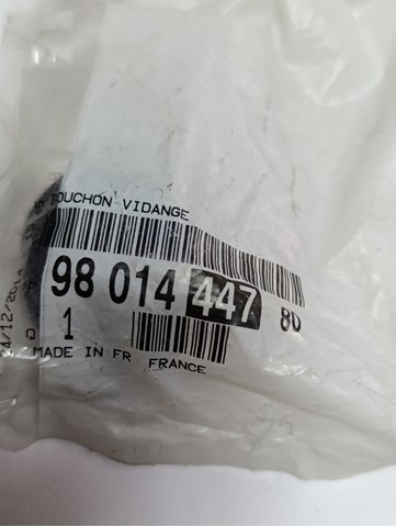 Болт піддона 9801444780 PEUGEOT