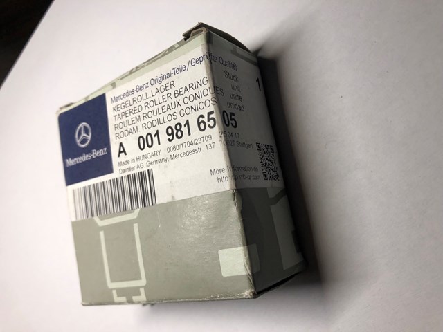 Підшипник маточини задньої, зовнішній A0019816505 MERCEDES