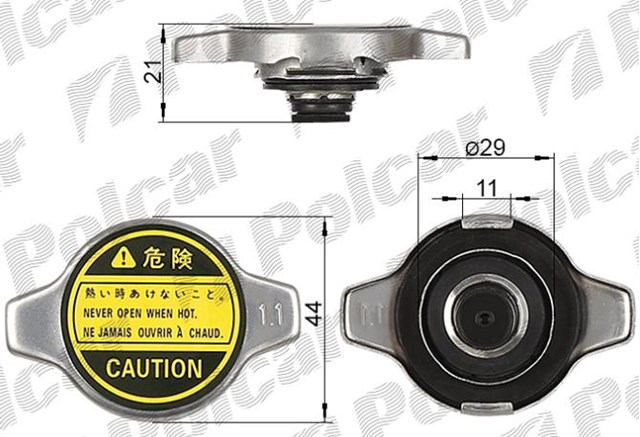 Кришка бачка радіатора A2524 POLCAR