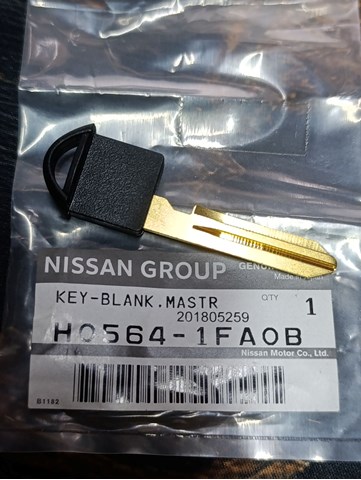 Ключ замка запалювання H05641FA0B NISSAN