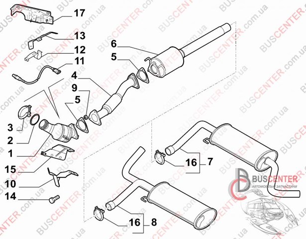 Лямбда зонд, датчик кисню до каталізатора 0281004026 BOSCH