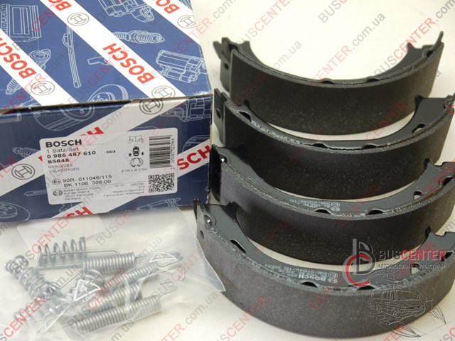 Гальмівні колодки стоянкового гальма 0986487610 BOSCH
