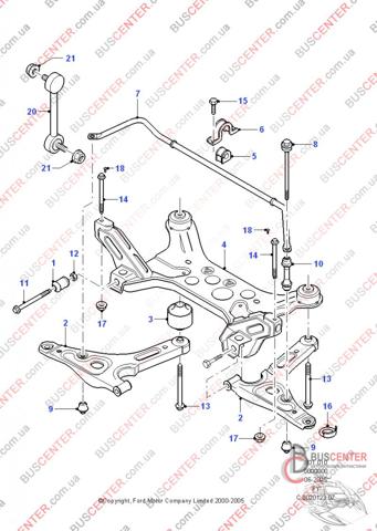 Передня балка 3C115019AC FORD
