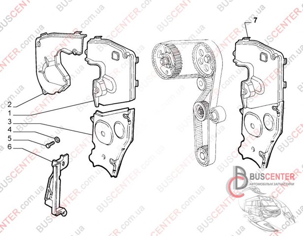 Кришка двигуна передня 55190687 FIAT
