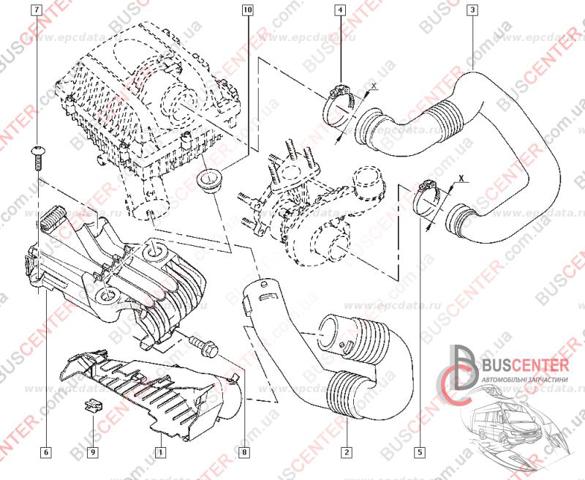 Подушка корпусу повітряного фільтра 8200113817 RENAULT