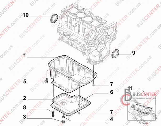 Захист двигуна 9658253880 FIAT