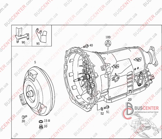 Автоматична коробка передач A2042707500 MERCEDES
