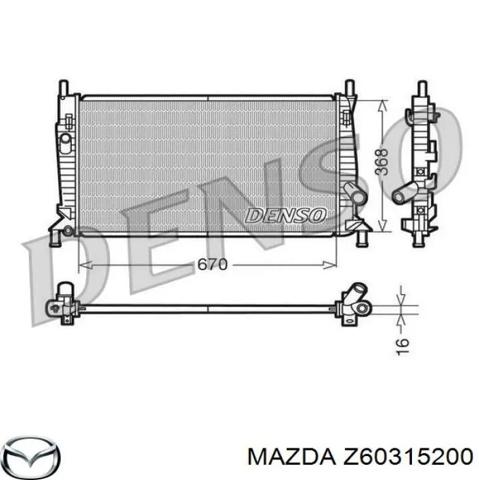Система охолодження двигуна Z60315200 MAZDA