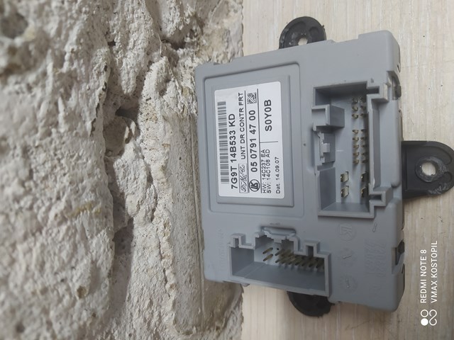 Блок комфорту передніх дверей 7G9T14B533KD VOLVO