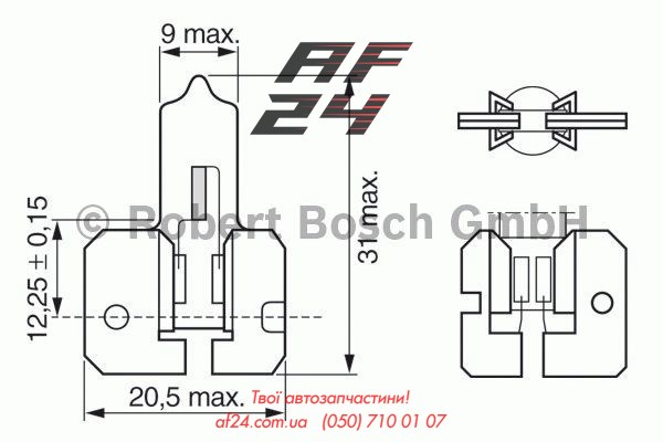 Лампочка галогенна 1987302022 BOSCH
