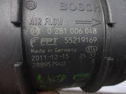 Bosch витратомір повітря (дизель) fiat ducato 2.3jtd 0281006048