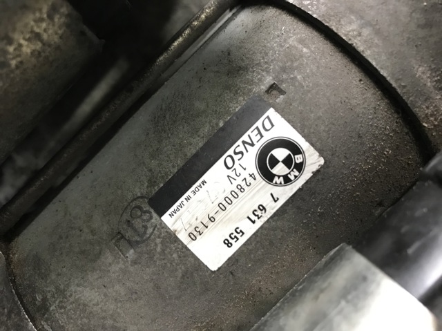 Стартер 7631558 BMW