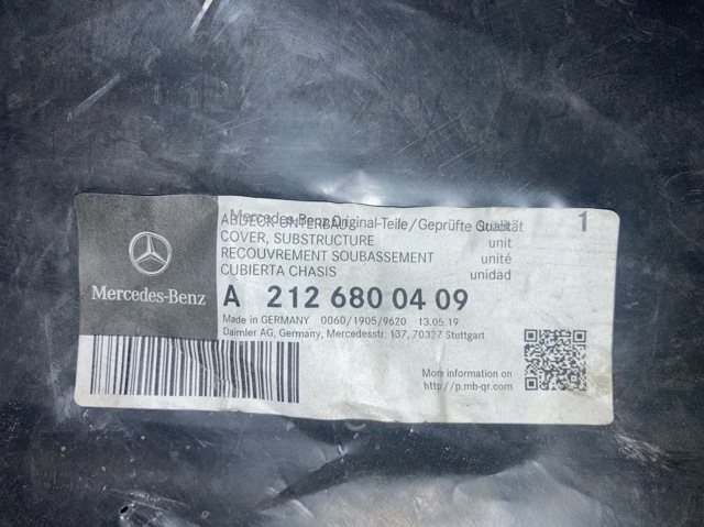 Захист днища, правий A2126800409 MERCEDES