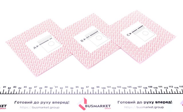 Кільця поршневі на 1 циліндр, 2-й ремонт (+0,65) 04001N1 MAHLE
