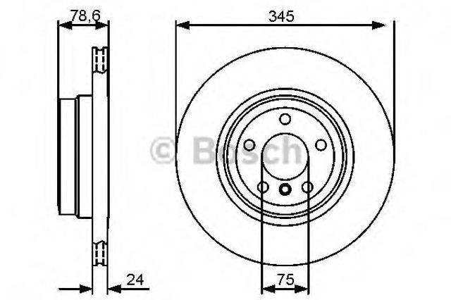 Задні дискові гальма 0986479443 BOSCH