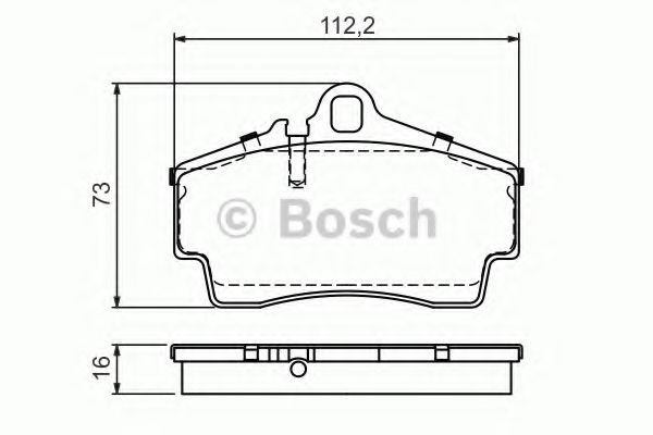 Колодки гальмівні задні, дискові 0986494265 BOSCH