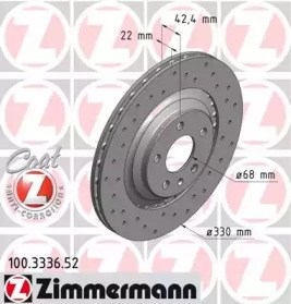 Дискові гальма 100333652 ZIMMERMANN