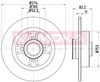 Диск гальмівний задній 1031025 KAMOKA
