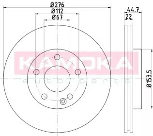 Ротор гальмівний 1032440 KAMOKA