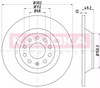 Диск гальмівний задній 1032616 KAMOKA