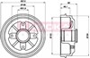 Барабан гальмівний задній 104022 KAMOKA