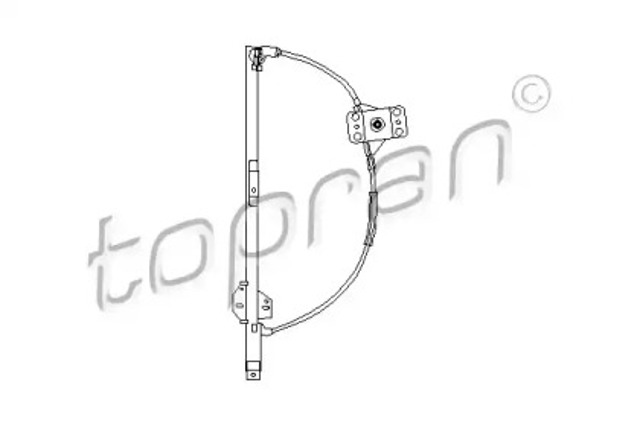 Склопідйомник передньої лівої двері 104098 HANS PRIES