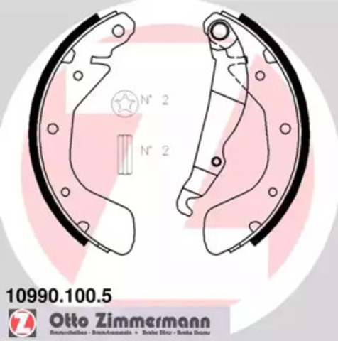 Гальма робочі задні ножні і гальмівні барабани 109901005 ZIMMERMANN