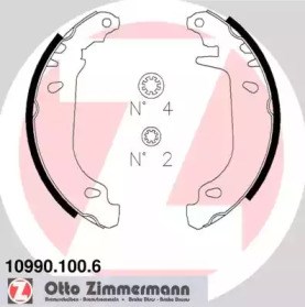 Колодки гальмівні задні, барабанні 109901006 ZIMMERMANN