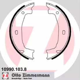 Колодки ручника / стоянкового гальма 109901038 ZIMMERMANN
