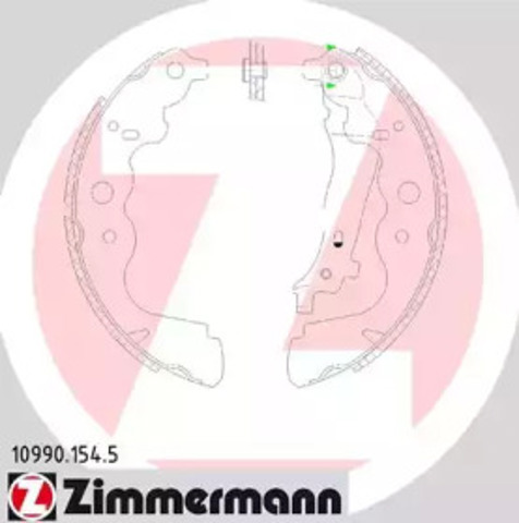 Гальма робочі задні ножні і гальмівні барабани 109901545 ZIMMERMANN