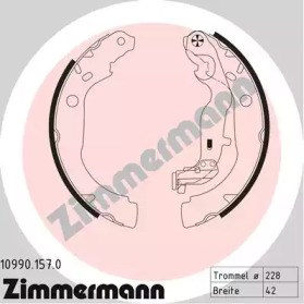 Колодки гальмівні задні, барабанні 109901570 ZIMMERMANN
