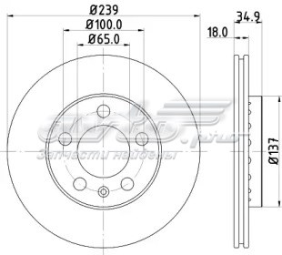 Ротор гальмівний 1163111100 JP GROUP