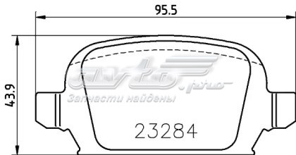 Колодки гальмові задні, дискові 1263700510 JP GROUP