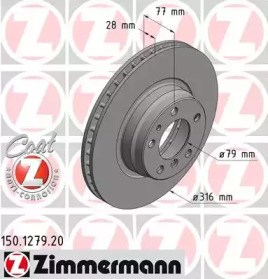 Ротор гальмівний 150127920 ZIMMERMANN