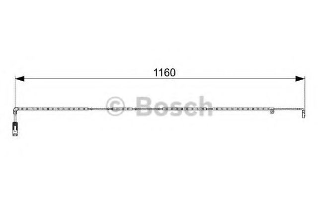 Датчик зносу гальмівних колодок, передній 1987473055 BOSCH