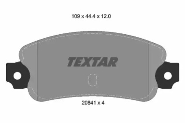 Задні гальмівні колодки 2084102 TEXTAR
