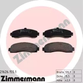 Тормозні колодки 216261551 ZIMMERMANN