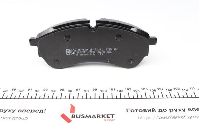 Колодки гальмівні передні, дискові 221472102 ZIMMERMANN