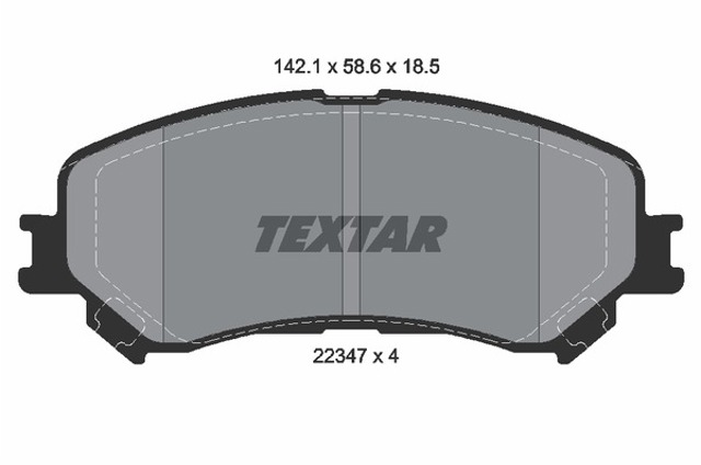 Тормозні колодки 2234701 TEXTAR