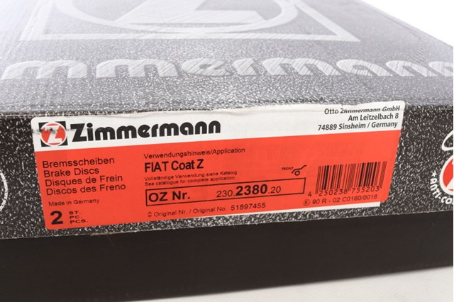 Ротор гальмівний 230238020 ZIMMERMANN
