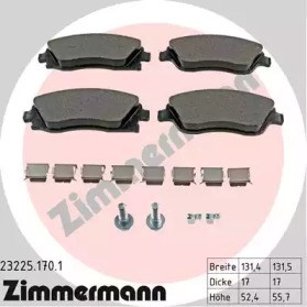 Колодки передні 232251701 ZIMMERMANN