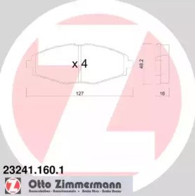 Дискові гальма 232411601 ZIMMERMANN