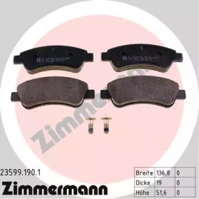 Колодки передні 235991901 ZIMMERMANN