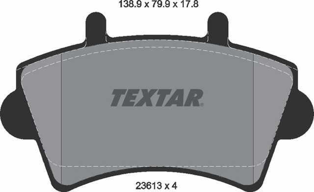 Колодки передні 2361301 TEXTAR