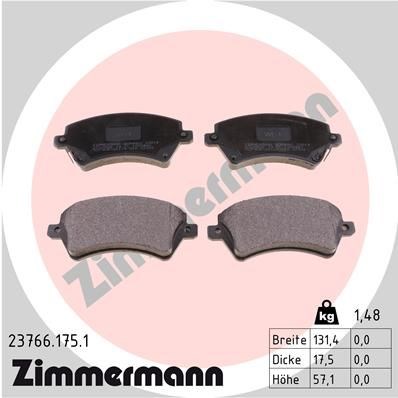 Гальмівні колодки 237661751 ZIMMERMANN